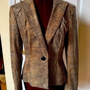 Vintage 1980’s Faux Leather Snake Skin Jacket